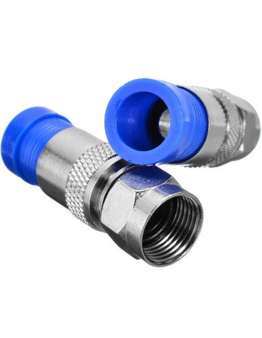 Conector F compresie, plastic, pentru...