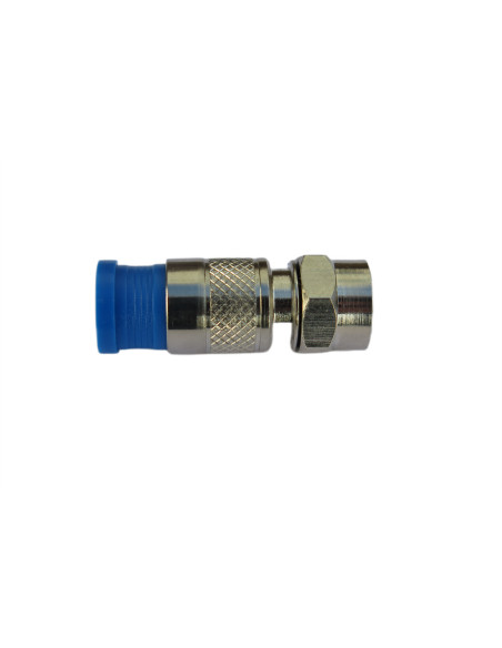 Conector F compresie, plastic, pentru cablu coaxial RG6