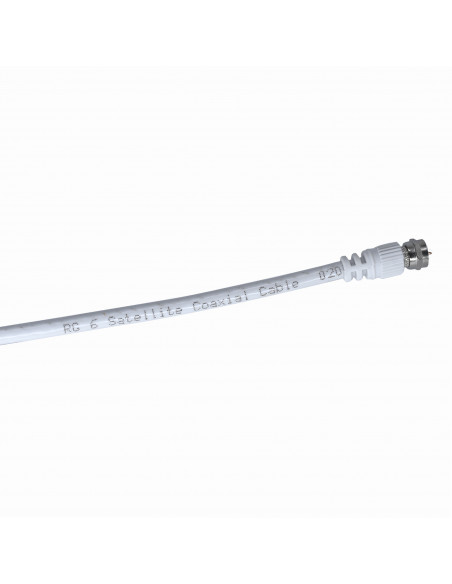 Cablu coaxial RG6 trishield, 20m, cu conectori F